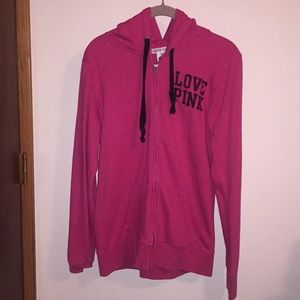 PINK zip up hoodie